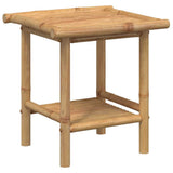 Coffee Table 45x45x45 cm Bamboo - Front View