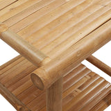 Coffee Table 45x45x45 cm Bamboo - Close-Up Angle