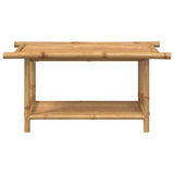 Coffee Table 90x50x45 cm Bamboo - Side View