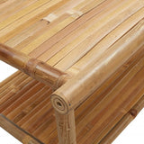 Coffee Table 90x50x45 cm Bamboo - Close-Up Angle