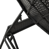 Sun Loungers with Cushions 2 pcs Black Poly Rattan - Extra Image