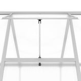 Greenhouse with Base Frame Silver 224x169x202 cm Aluminium - Extra Image