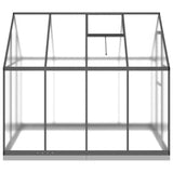 Greenhouse with Base Frame Anthracite 224x169x202 cm Aluminium - Top-Down View