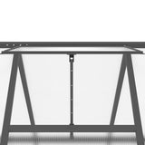 Greenhouse with Base Frame Anthracite 224x169x202 cm Aluminium - Extra Image