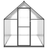 Greenhouse with Base Frame Anthracite 334x169x195 cm Aluminium