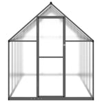 Greenhouse with Base Frame Anthracite 334x169x195 cm Aluminium