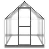 Greenhouse with Base Frame Anthracite 334x169x202 cm Aluminium - Side View