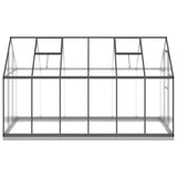 Greenhouse with Base Frame Anthracite 334x169x202 cm Aluminium