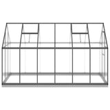 Greenhouse with Base Frame Anthracite 334x169x202 cm Aluminium - Top-Down View