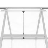 Greenhouse with Base Frame Silver 445x169x195 cm Aluminium