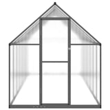 Greenhouse with Base Frame Anthracite 445x169x195 cm Aluminium - Side View