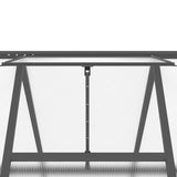 Greenhouse with Base Frame Anthracite 445x169x195 cm Aluminium - Extra Image