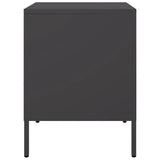 Bedside Cabinets 2 pcs Black 36x39x50.5 cm Steel