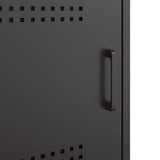 Bedside Cabinets 2 pcs Black 36x39x50.5 cm Steel - Extra Image