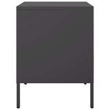 Bedside Cabinets 2 pcs Black 36x39x50.5 cm Steel