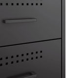Bedside Cabinets 2 pcs Black 36x39x50.5 cm Steel - Extra Image
