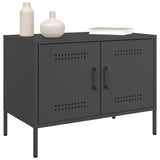 TV Cabinets 2 pcs Black 68x39x50.5 cm Steel - Top-Down View