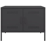 TV Cabinets 2 pcs Black 68x39x50.5 cm Steel