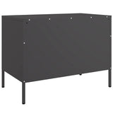 TV Cabinets 2 pcs Black 68x39x50.5 cm Steel - Extra Image