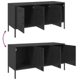TV Cabinet Black 100.5x39x50.5 cm Steel - Extra Image