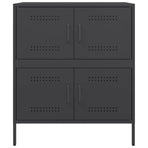 Sideboard Black 68x39x79 cm Steel