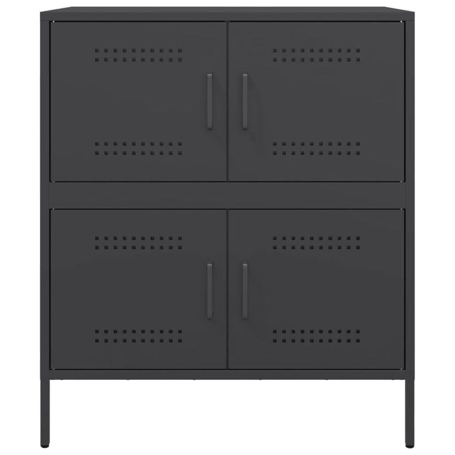 Sideboard Black 68x39x79 cm Steel