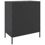 Sideboard Black 68x39x79 cm Steel - Low Angle