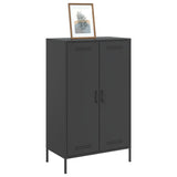 Highboard Black 68x39x113 cm Steel