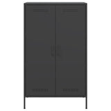 Highboard Black 68x39x113 cm Steel