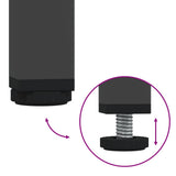 Highboard Black 68x39x113 cm Steel - Extra Image