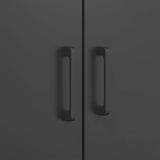 Highboard Black 68x39x113 cm Steel - Extra Image