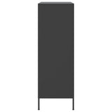 Highboard Black 68x39x113 cm Steel