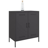 Sideboard Black 68x39x79 cm Steel - Top-Down View