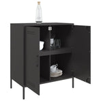 Sideboard Black 68x39x79 cm Steel
