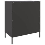 Sideboard Black 68x39x79 cm Steel - Low Angle