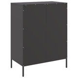 Sideboard Black 68x39x89 cm Steel - Low Angle