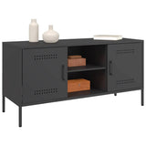 TV Cabinet Black 100.5x39x50.5 cm Steel - Top-Down View