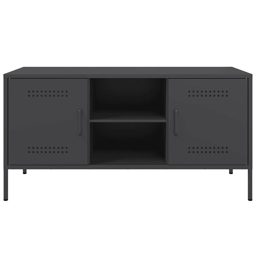 TV Cabinet Black 100.5x39x50.5 cm Steel