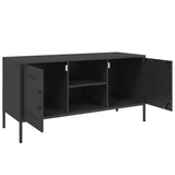 TV Cabinet Black 100.5x39x50.5 cm Steel
