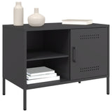 TV Cabinets 2 pcs Black 68x39x50.5 cm Steel - Top-Down View