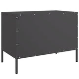TV Cabinets 2 pcs Black 68x39x50.5 cm Steel - Extra Image
