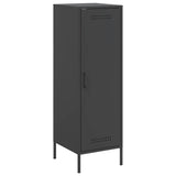 Highboard Black 36x39x113 cm Steel - Front View