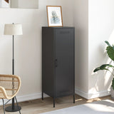 Highboard Black 36x39x113 cm Steel - Side View