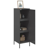 Highboard Black 36x39x113 cm Steel - 45-Degree Angle