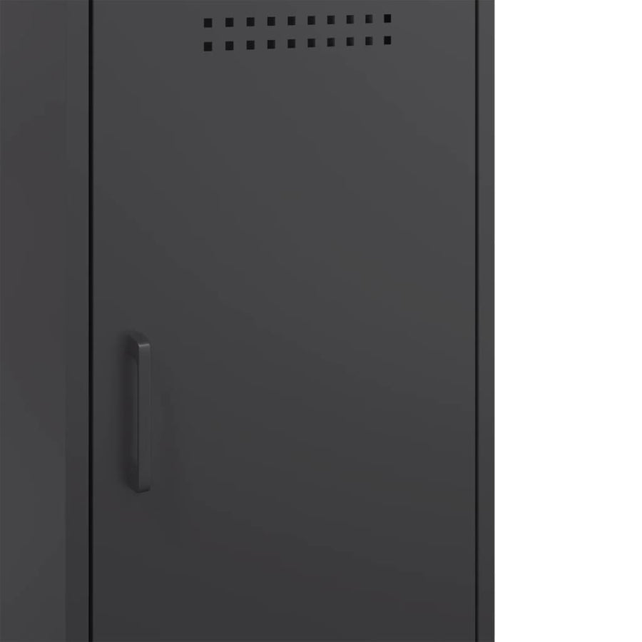 Sideboards 2 pcs Black 36x39x79 cm Steel
