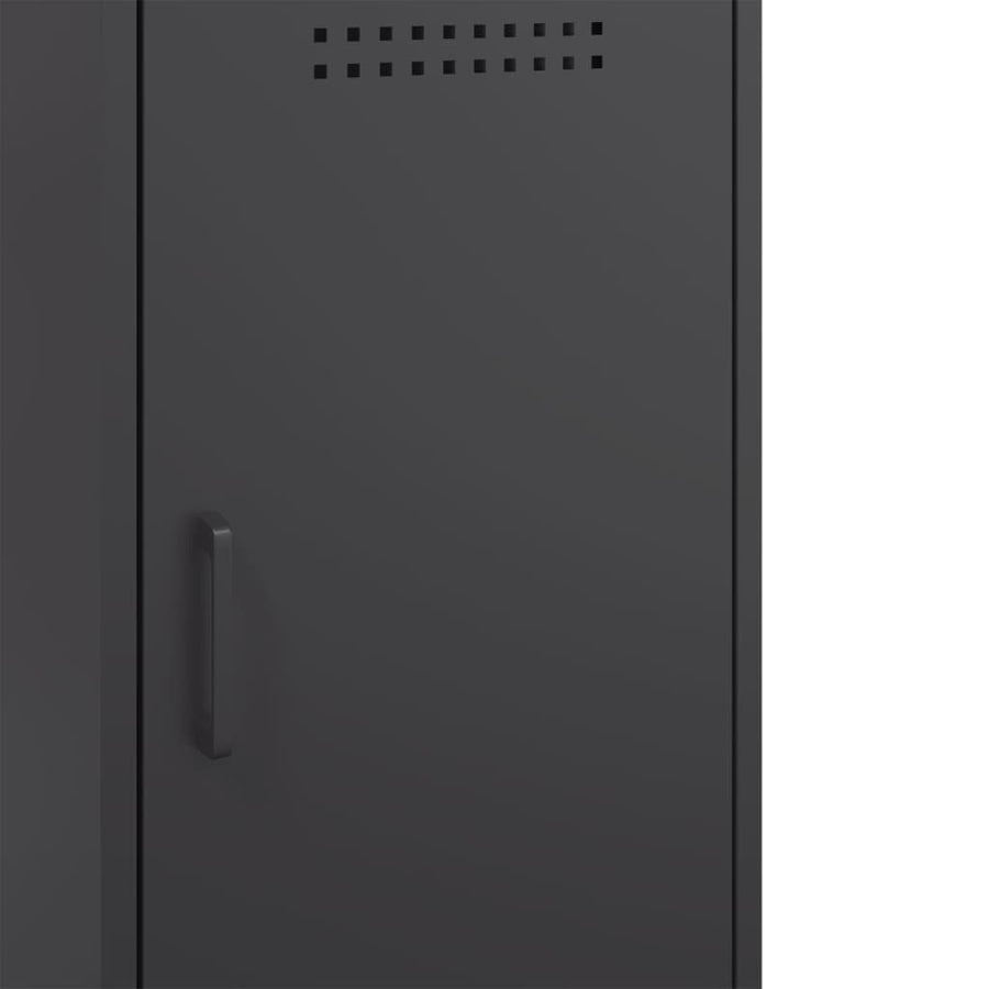 Sideboard Black 100.5x39x79 cm Steel
