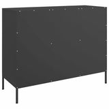 Sideboard Black 100.5x39x79 cm Steel - Low Angle