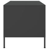 Coffee Table Black 68x50x50.5 cm Steel - Rear View
