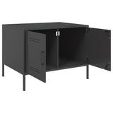 Coffee Table Black 68x50x50.5 cm Steel - Low Angle