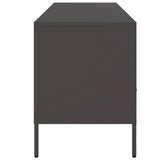 TV Cabinet Black 100.5x39x50.5 cm Steel - Close-Up Angle